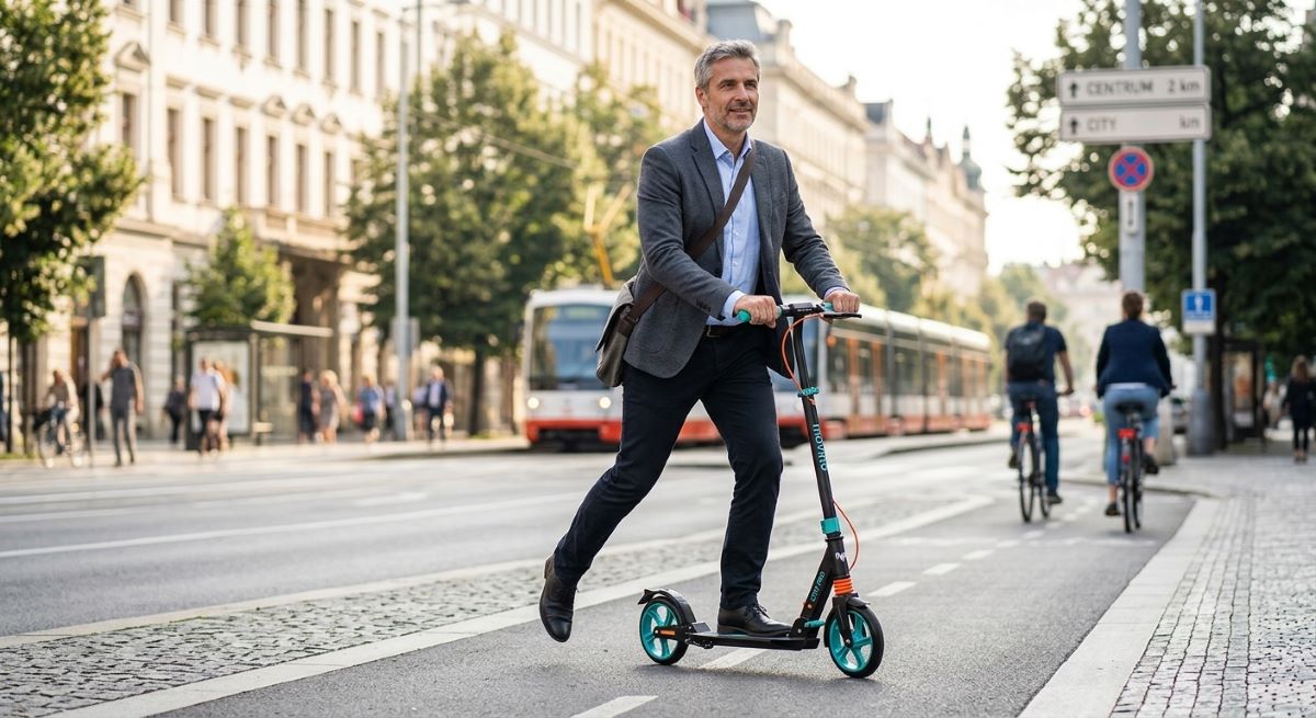 Na koloběžke do roboty